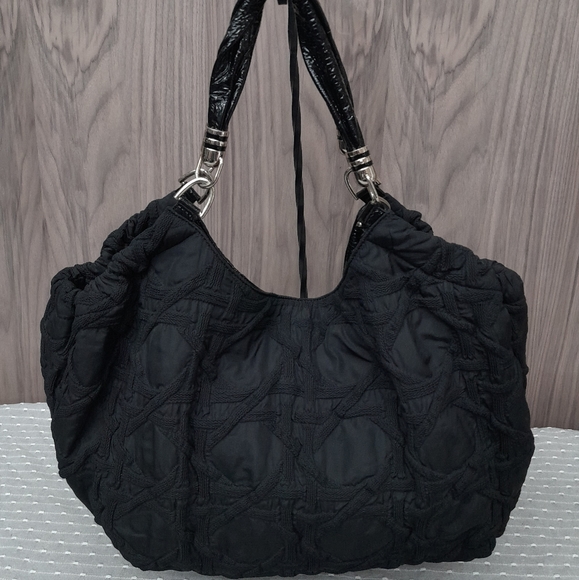 Stuart weitzman black quilted tote bag - Picture 2 of 4